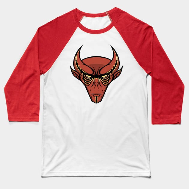 El Diablo Devil Baseball T-Shirt by Dark_Inks